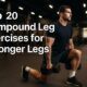 Young men doing Young men dresses gray leggings and white tank top lying on floor and doing compound leg exercise